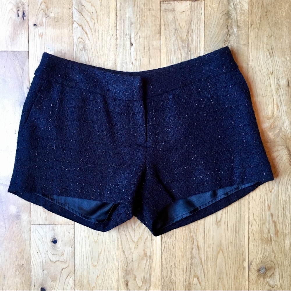Allen B Schwartz Tweed Sparkle Shorts